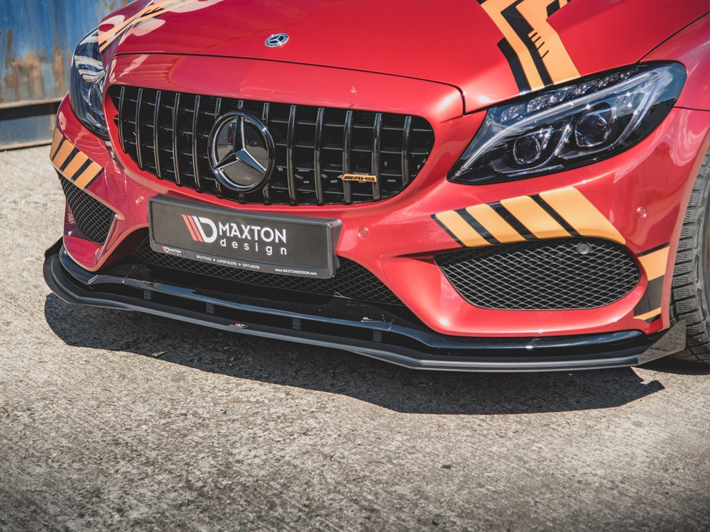 Maxton Street PRO Front Splitter + Flaps Mercedes-AMG C43 / AMG-Line Coupe C205 Maxton Street PRO Front Splitter + Flaps Mercedes-AMG C43 / AMG-Line Coupe C205