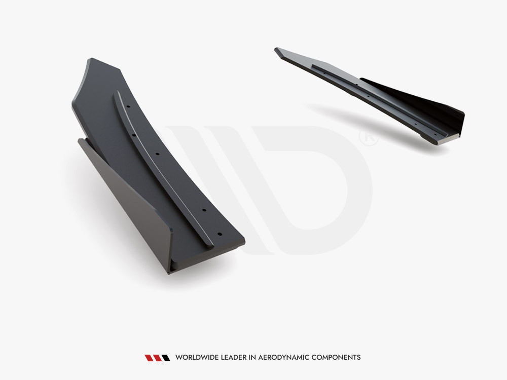 Maxton Street PRO Rear Side Splitters + Flaps Mercedes - AMG C43 Coupe C205