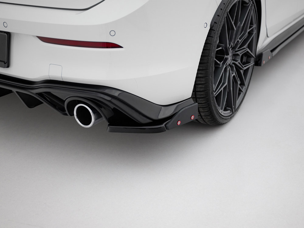 Maxton Rear Side Splitters V.4 + Flaps Volkswagen Golf GTI / GTE Mk8