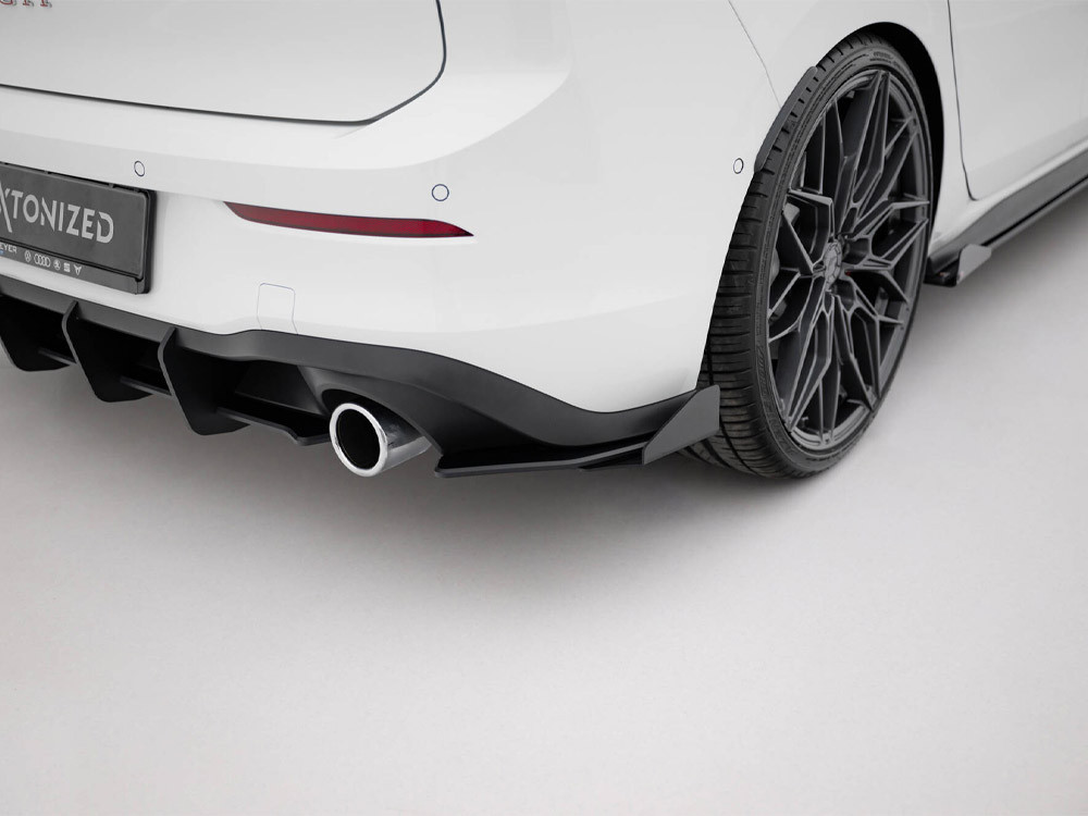 Maxton Street Pro Rear Side Splitters + Flaps Volkswagen Golf GTI / GTE / R-Line Mk8