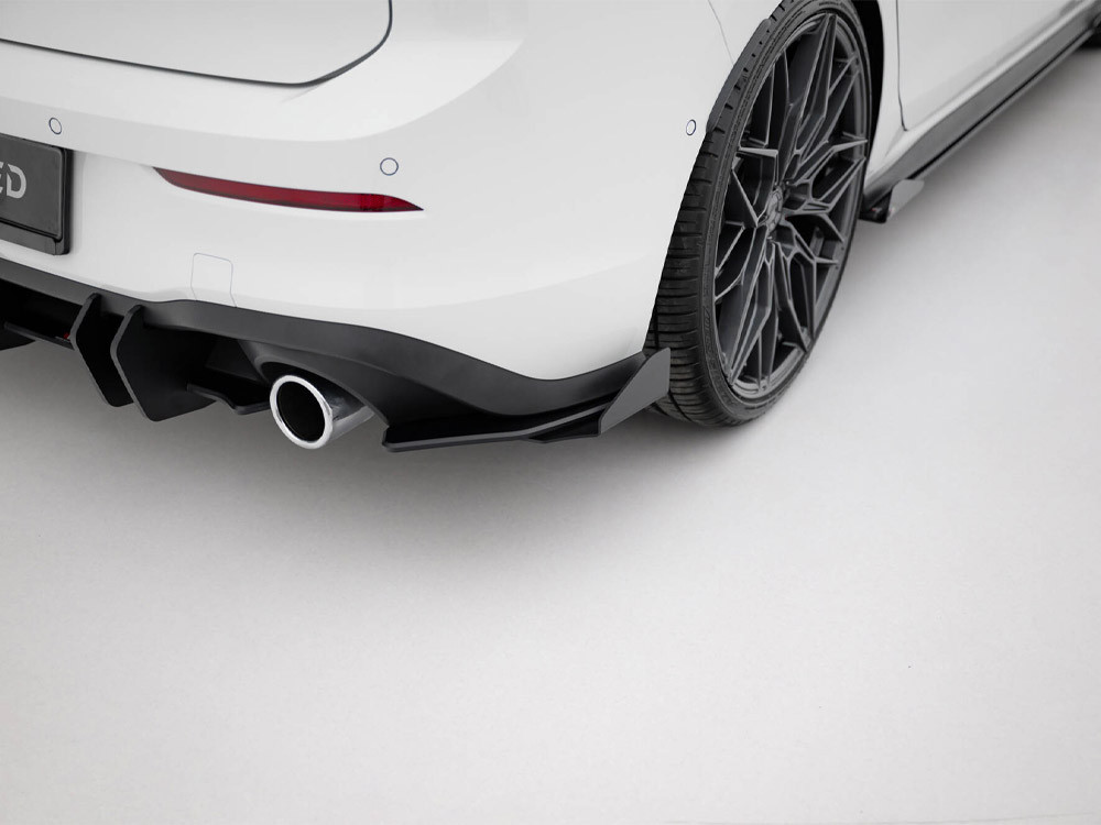 Maxton Street Pro Rear Side Splitters + Flaps Volkswagen Golf GTI / GTE / R-Line Mk8