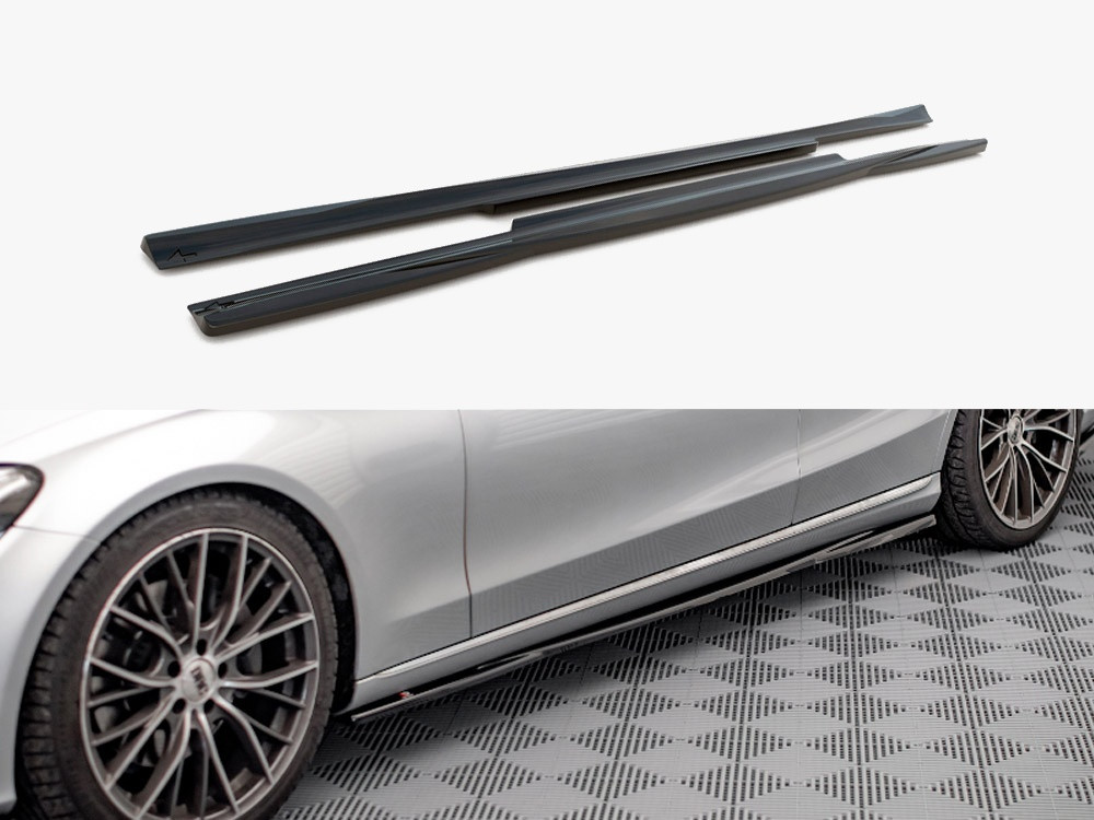 Maxton Side Skirts Diffusers Mercedes C W205 (2014-2018)