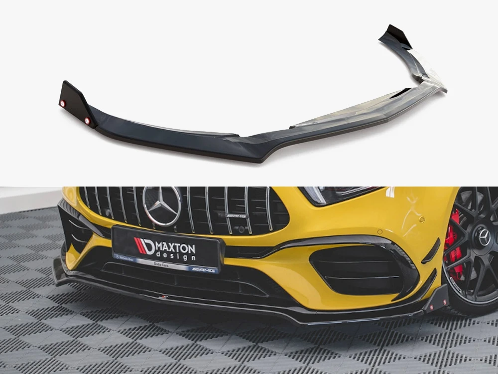 Maxton Front Splitter V.3 + Flaps Mercedes-AMG A 45 S Aero Pack W177