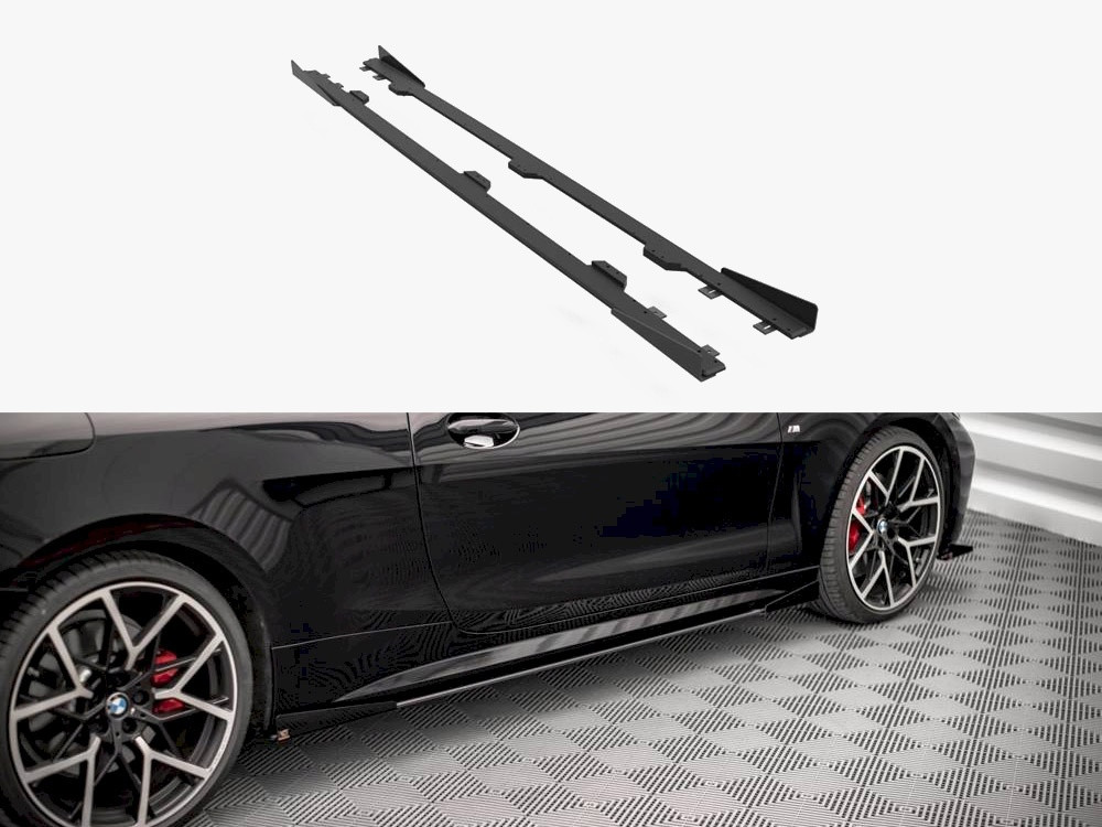 Maxton Street PRO Side Skirts Diffusers + Flaps BMW 4 M-Pack / M440i G22 / G23 / G22 Facelift / G23 Facelift