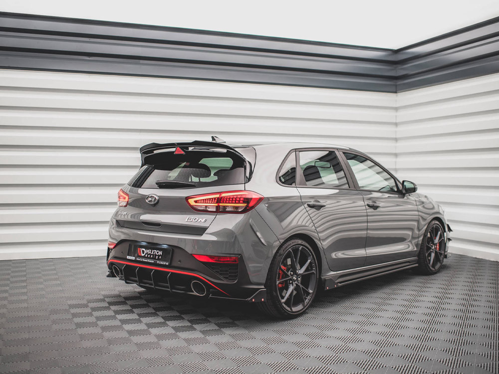 Maxton Rear Side Splitters V.1 + Flaps Hyundai I30 N Hatchback Mk3 Facelift