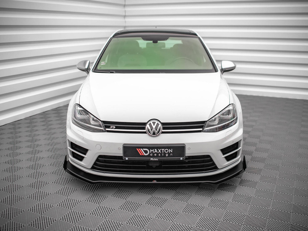 Maxton Street PRO Front Splitter V.1 + Flaps VW Golf R Mk7