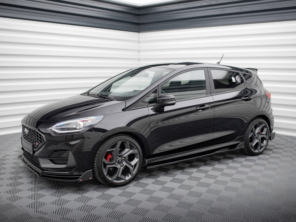 Maxton Side Skirts Diffusers V.2 + Flaps Ford Fiesta ST / ST-Line Mk8