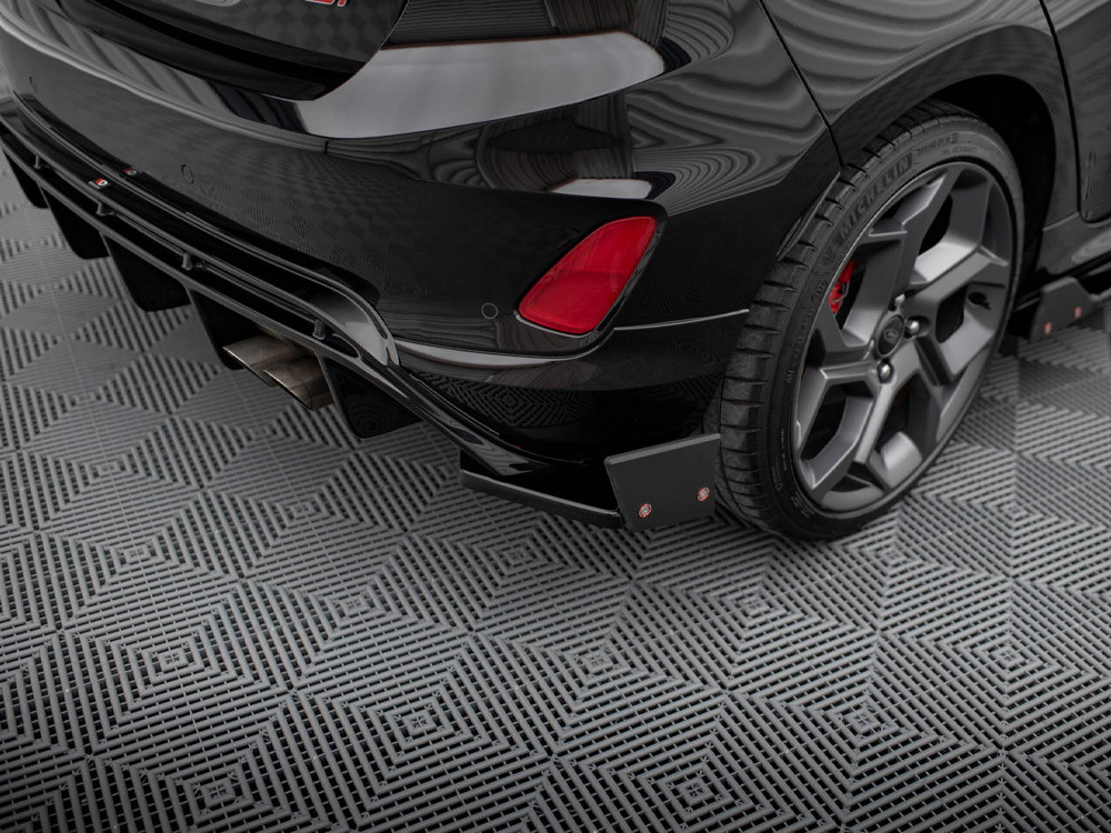Maxton Rear Side Splitters V.4 + Flaps Ford Fiesta ST Mk8