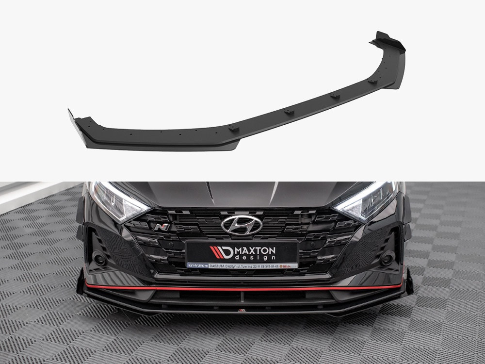 Maxton Street PRO Front Splitter V.1 + Flaps Hyundai I20 N Mk3