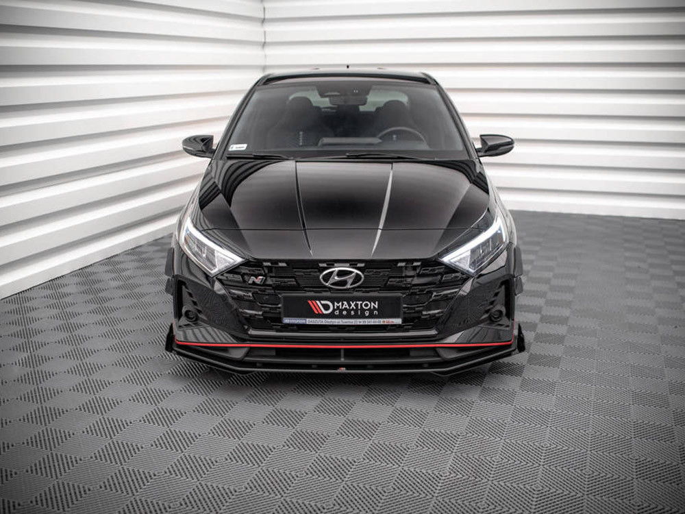 Maxton Street PRO Front Splitter V.1 + Flaps Hyundai I20 N Mk3
