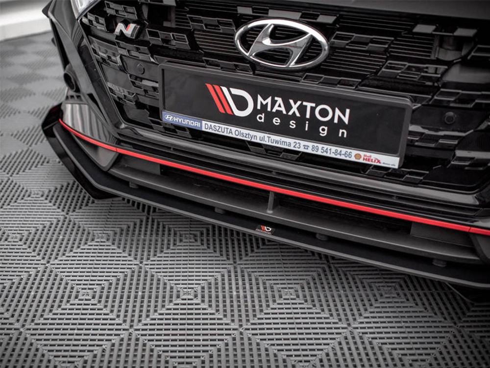 Maxton Street PRO Front Splitter V.1 + Flaps Hyundai I20 N Mk3