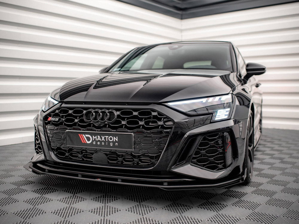 Maxton Street PRO Front Splitter V.1 + Flaps Audi RS3 8Y Maxton Street PRO Front Splitter V.1 + Flaps Audi RS3 8Y