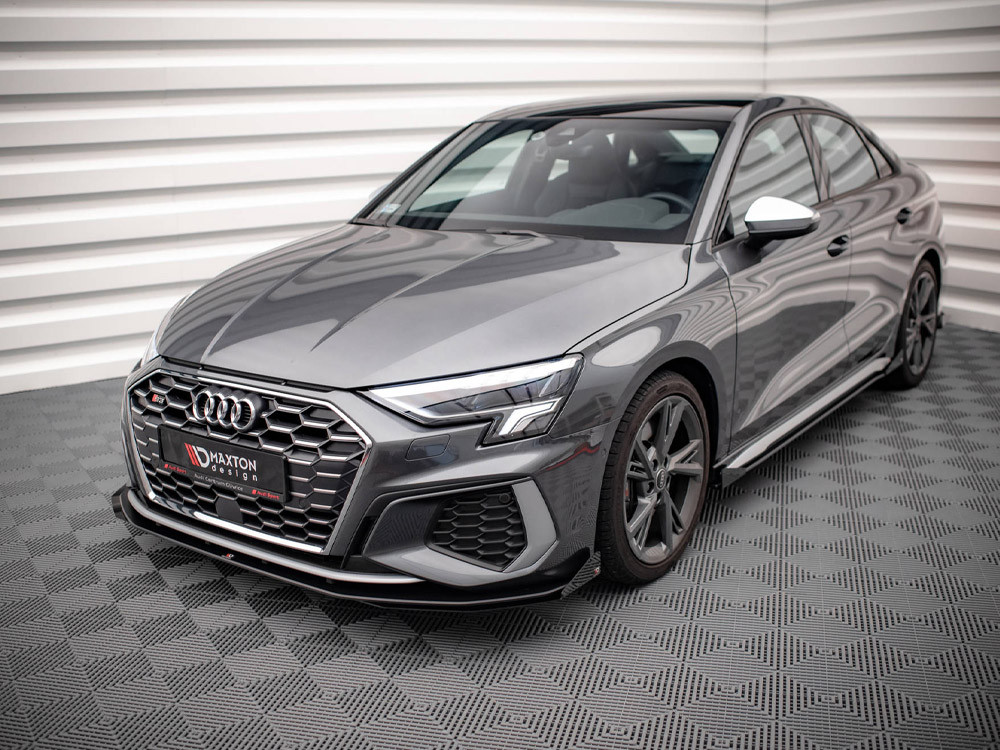 Maxton Street PRO Front Splitter V.1 + Flaps Audi S3 / A3 S-Line 8Y Maxton Street PRO Front Splitter V.1 + Flaps Audi S3 / A3 S-Line 8Y