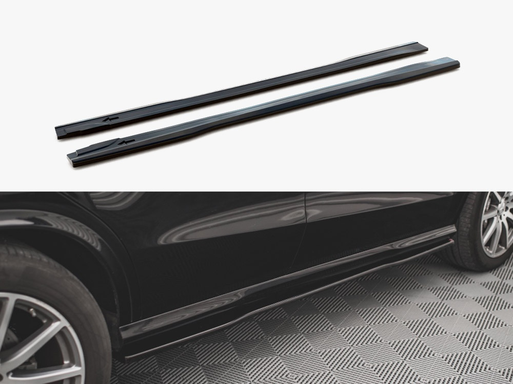 Maxton Side Skirts Diffusers Mercedes GLE Coupe 63AMG C292 (2015-2019)