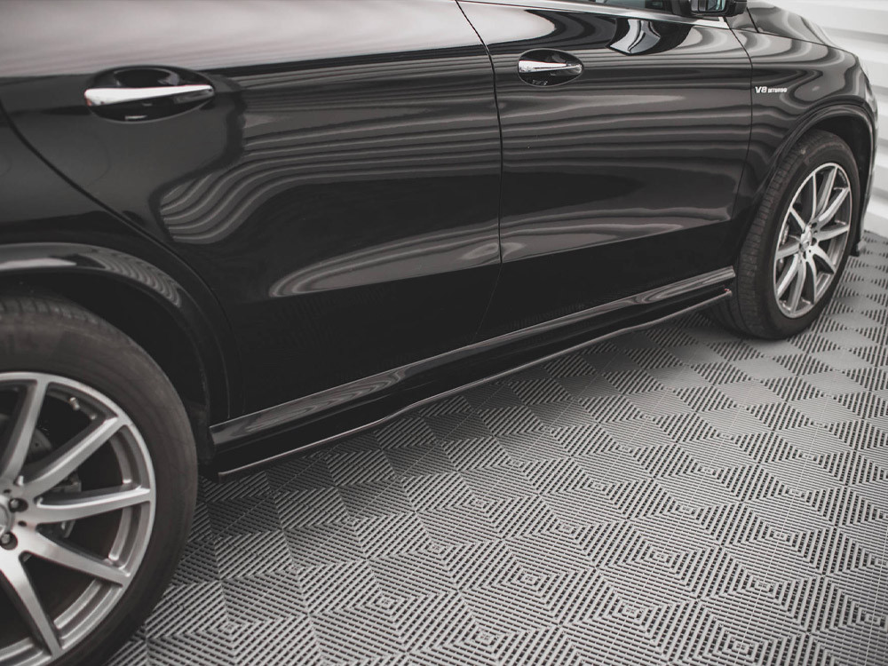 Maxton Side Skirts Diffusers Mercedes GLE Coupe 63AMG C292 (2015-2019)