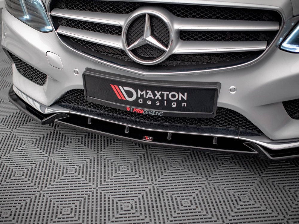 Maxton Front Splitter V.2 Mercedes E Amg-Line Sedan W212 Facelift (2012-2016)