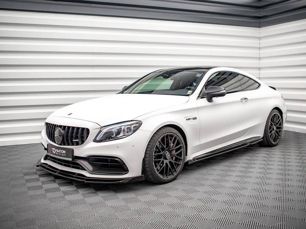 Maxton Side Skirts Diffusers V.2 Mercedes-AMG C 63AMG Coupe C205 Facelift