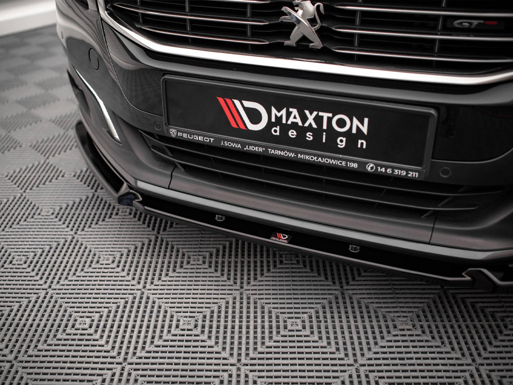 Maxton Front Splitter V.1 Peugeot 508 GT MK1 Facelift (2014-2018)