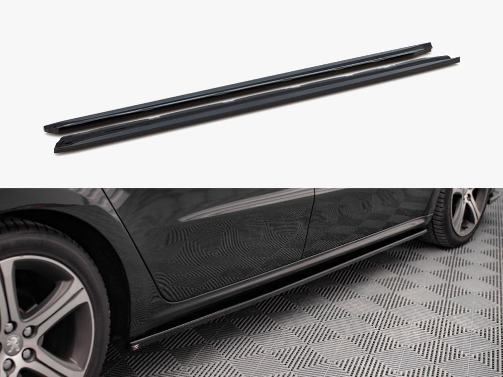 Maxton Side Skirts Diffusers Peugeot 508 GT MK1 Facelift (2014-2018)