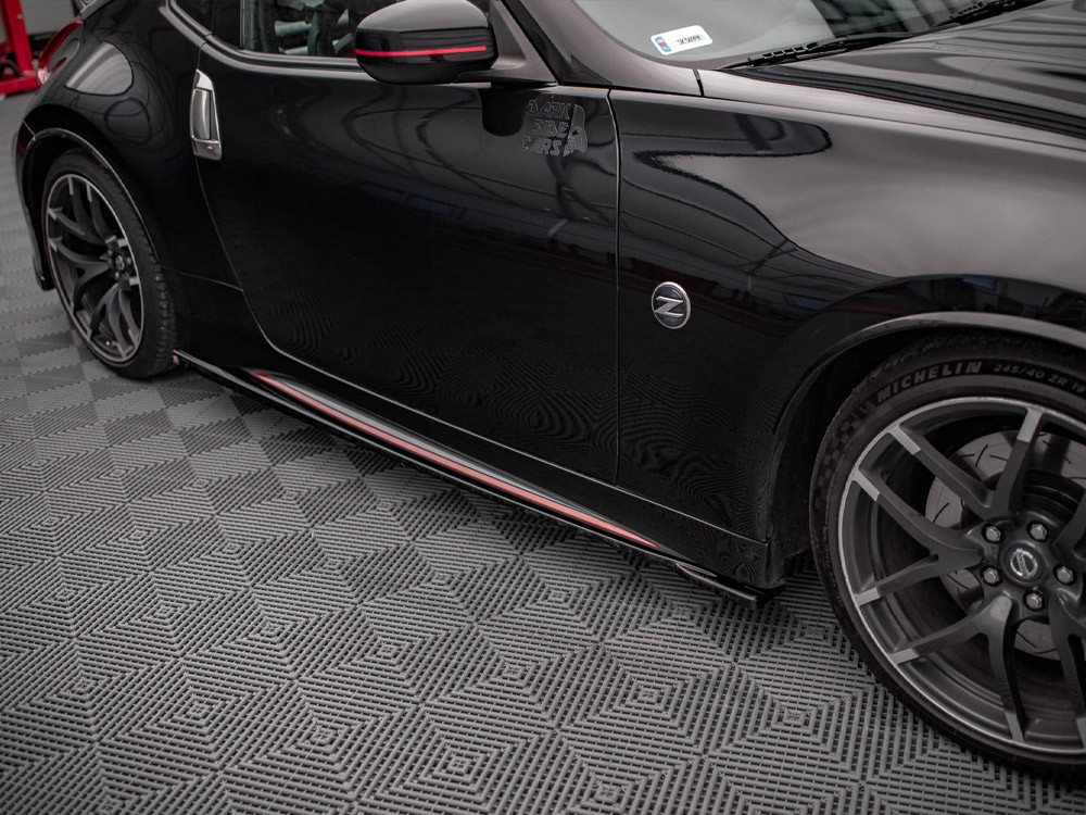 Maxton Side Skirts Diffusers V.1 Nissan 370Z Nismo Facelift (2014-2020)