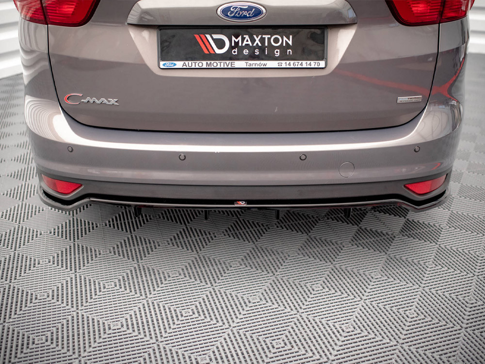Maxton Central Rear Splitter (Vertical Bars) Ford C-Max Mk2