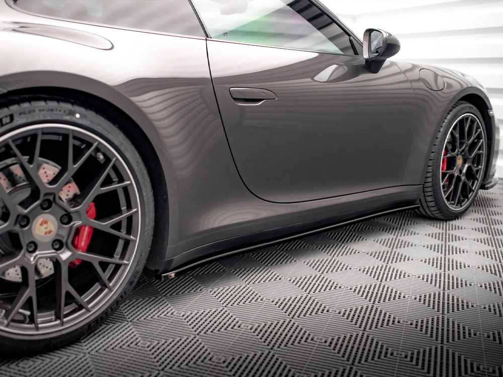 Maxton Side Skirt Diffusers Porsche 911 Carrera 4S 992