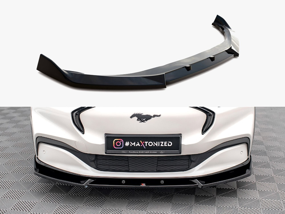 Maxton Front Splitter V.1 Ford Mustang Mach-e MK1