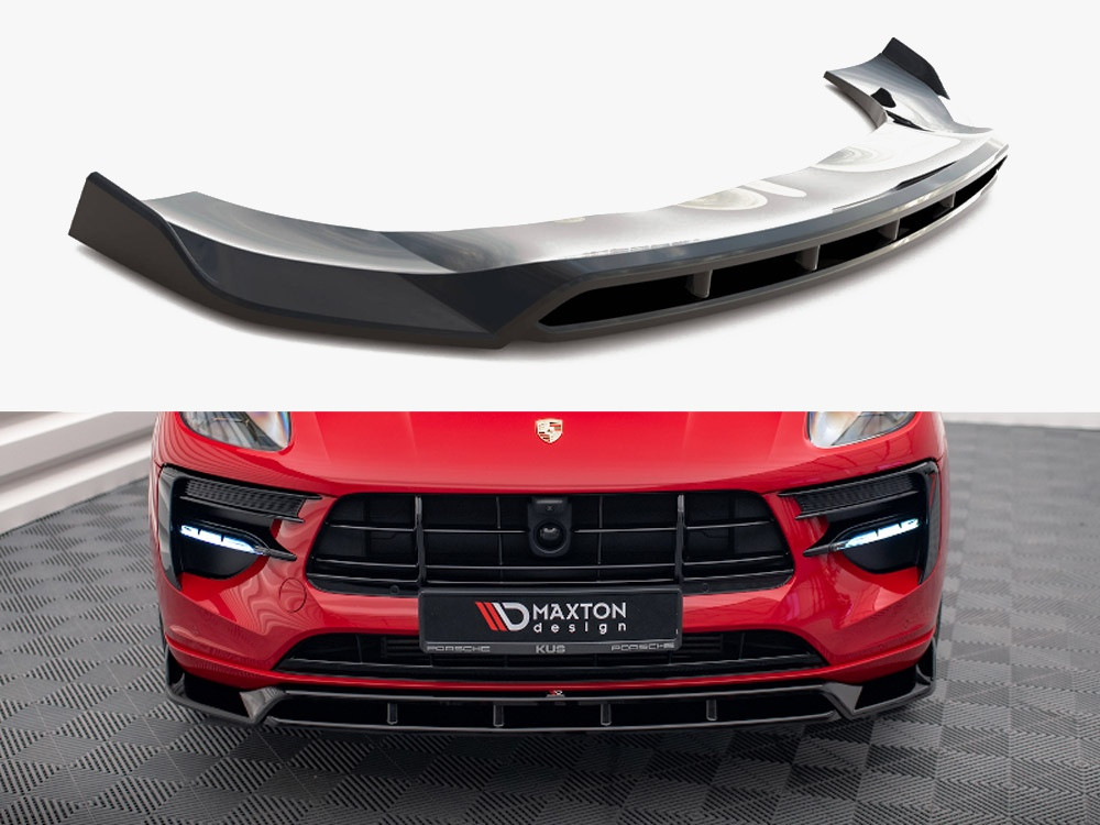 Maxton Front Splitter V.2 Porsche Macan GTS / Sport Design Mk1 Facelift Maxton Front Splitter V.2 Porsche Macan GTS / Sport Design Mk1 Facelift