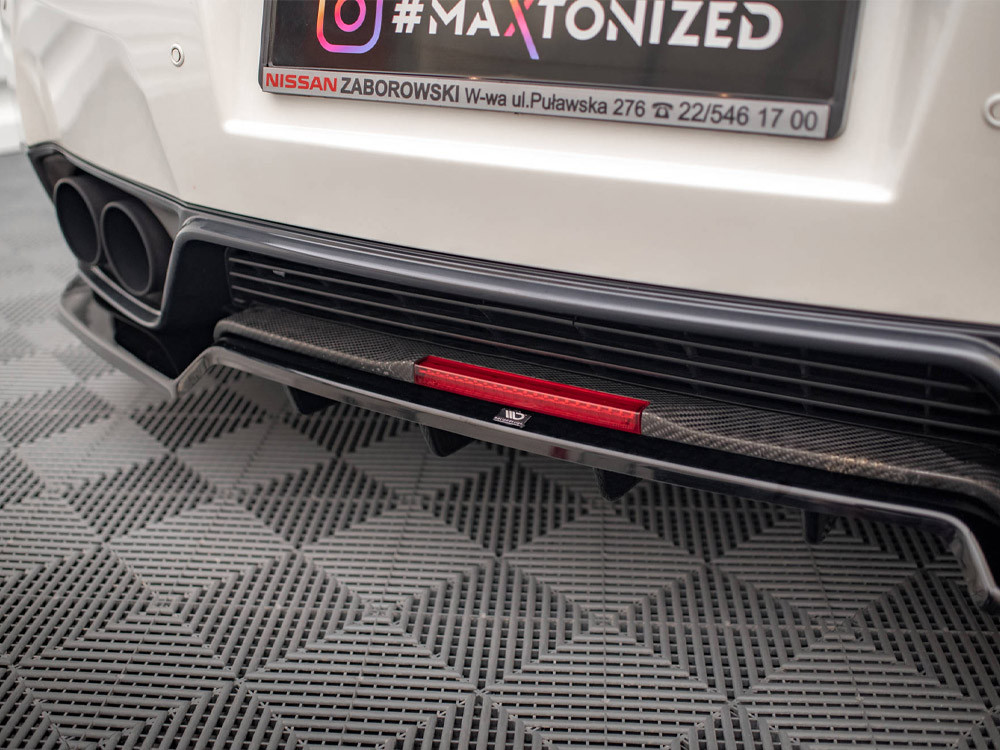 Maxton Rear Splitter + Flaps Nissan GTR R35 1st Facelift