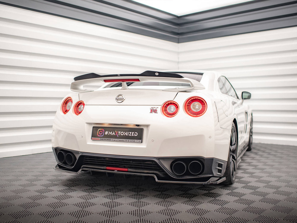 Maxton Rear Splitter (Vertical Bars) Nissan GTR R35 1st Facelift