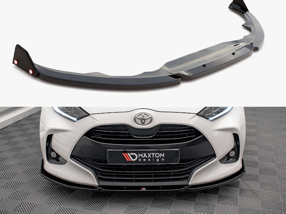 Maxton Front Splitter V.1 + Flaps Toyota Yaris Mk4