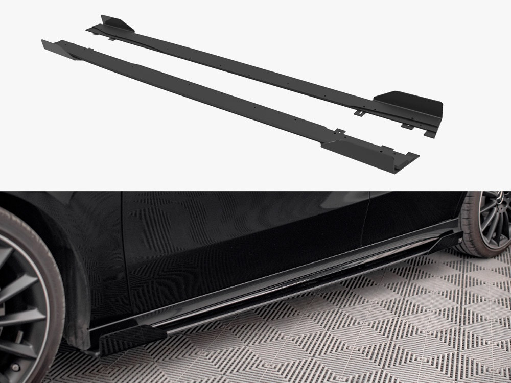 Maxton Street PRO Side Skirts Diffusers + Flaps Mercedes A35 AMG / AMG-Line Aero Pack W177