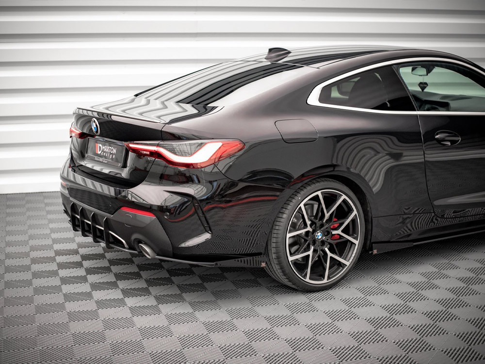 Maxton Street Pro Rear Side Splitters + Flaps BMW 4 M-Pack G22 / G23 / G22 Facelift / G23 Facelift