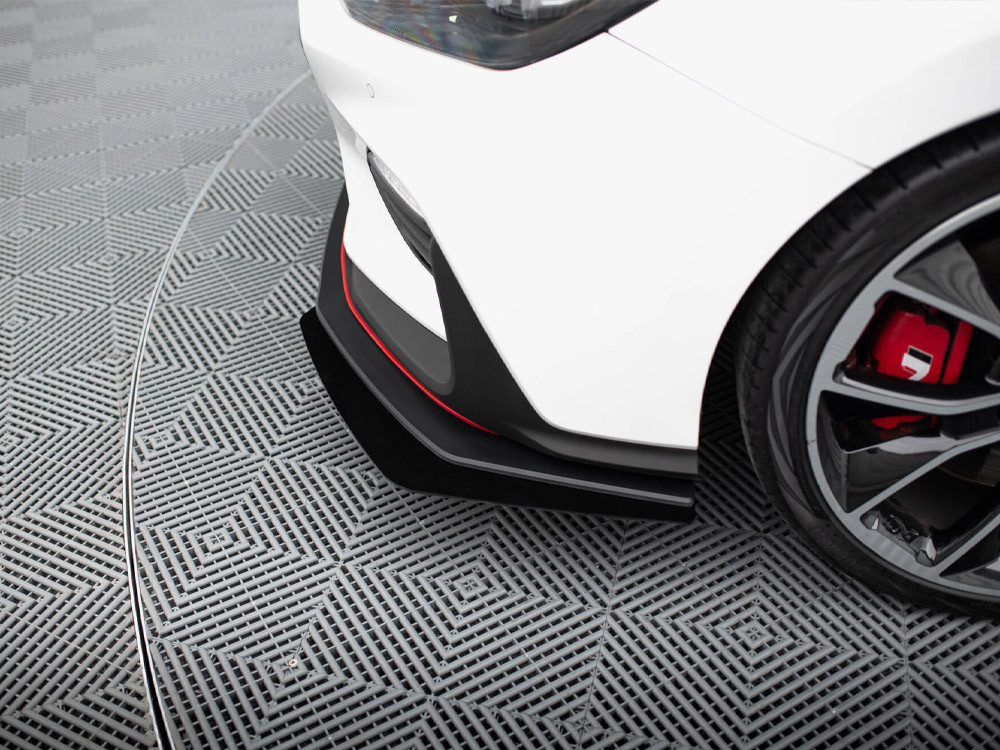Maxton Street PRO Front Splitter + Flaps Hyundai I30 N Mk3 Hatchback / Fastback