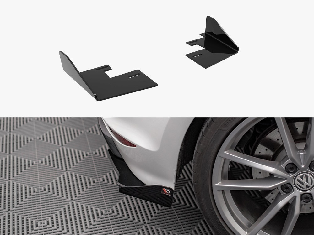 Maxton Rear Side Flaps VW Golf R Mk7