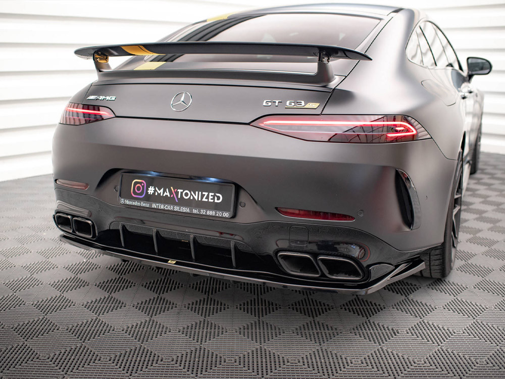 Maxton Rear Splitter (Vertical Bars) Mercedes AMG GT 63S 4-door Coupe Aero