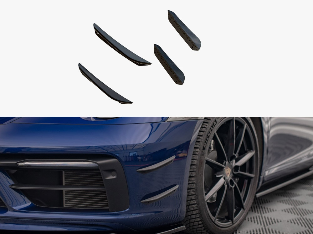 Maxton Front Bumper Wings (Canards) Porsche 911 Carrera Aero 992