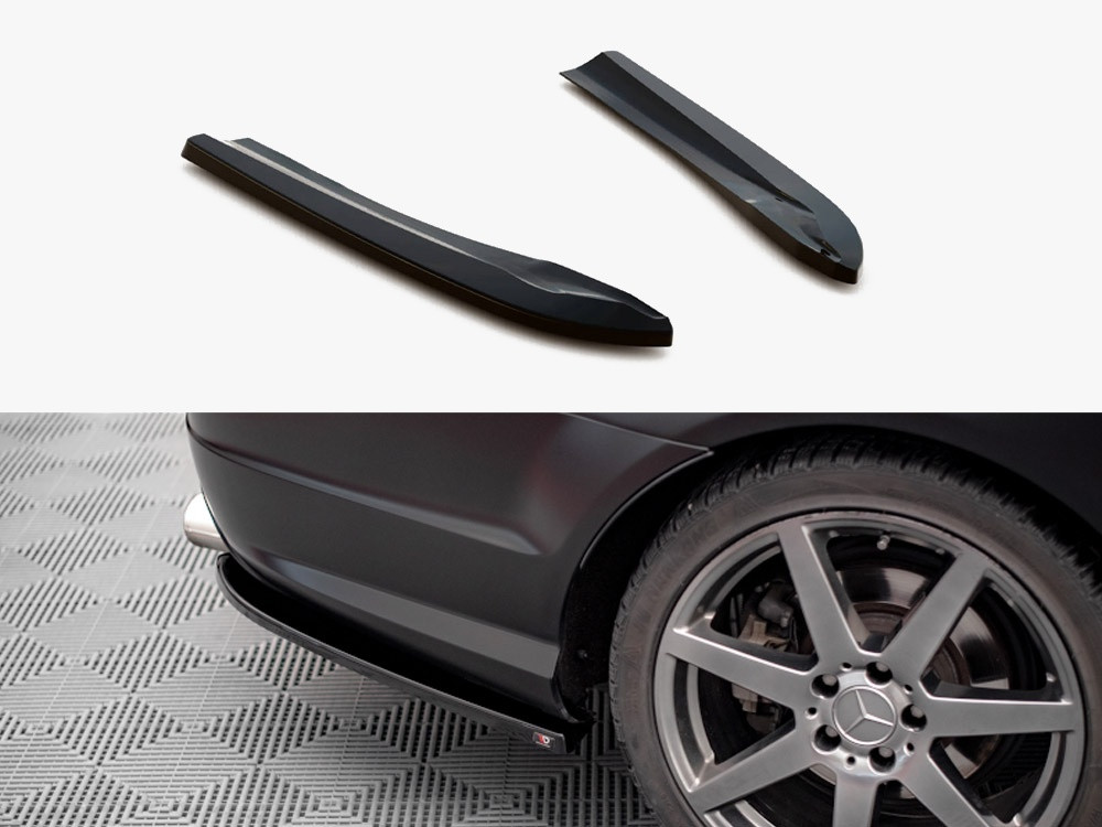 Maxton Rear Side Splitters Mercedes-Benz C Coupe / Sedan / Estate AMG-Line C204 / W204 Facelift / S204 Facelift