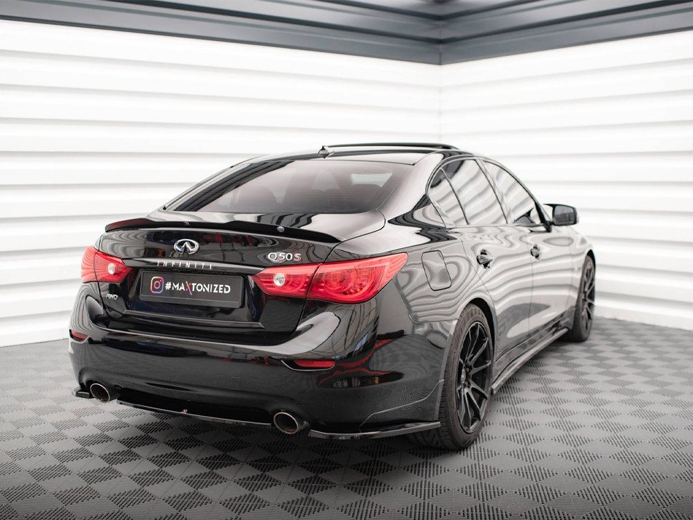 Maxton Central Rear Splitter Infiniti Q50 S Mk1