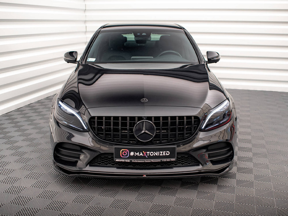 Maxton Front Splitter V.1 Mercedes-Benz C AMG Line Sedan / Coupe / Estate W205 / C205 / S205 Facelift