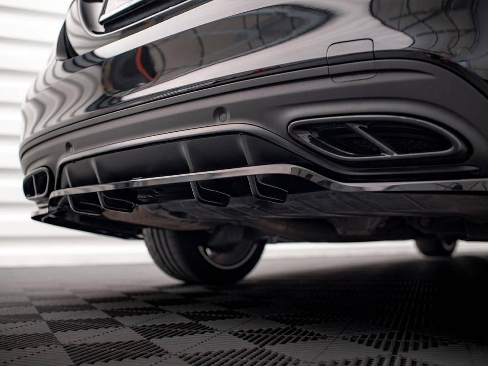 Maxton Rear Splitter (Vertical Bars) Mercedes C AMG Line W205 Facelift