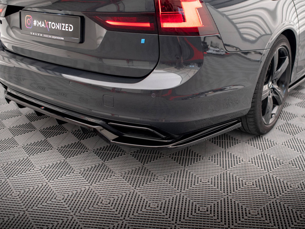 Maxton Rear Splitter (Vertical Bars) Volvo V90 / S90 R-Design Mk2
