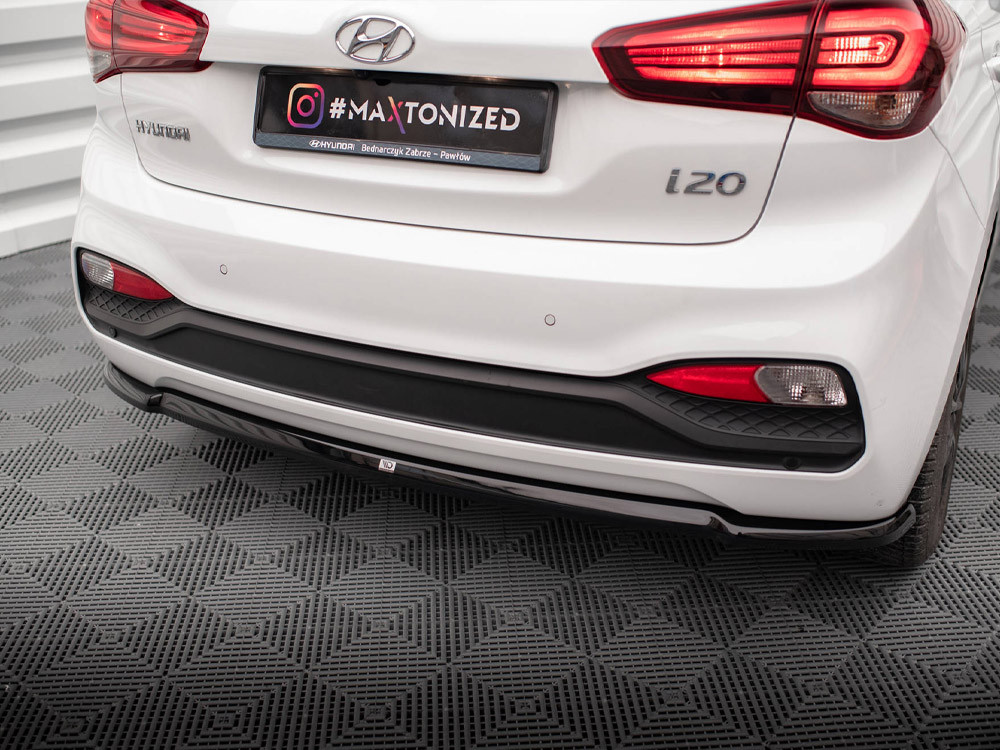 Maxton Central Rear Splitter Hyundai I20 Mk2 Facelift