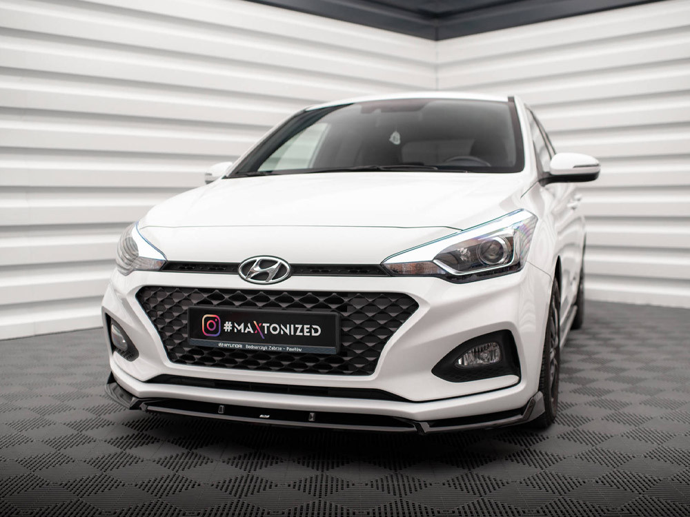Maxton Front Splitter Front Splitter V.2 Hyundai I20 Mk2 Facelift Maxton Front Splitter Front Splitter V.2 Hyundai I20 Mk2 Facelift