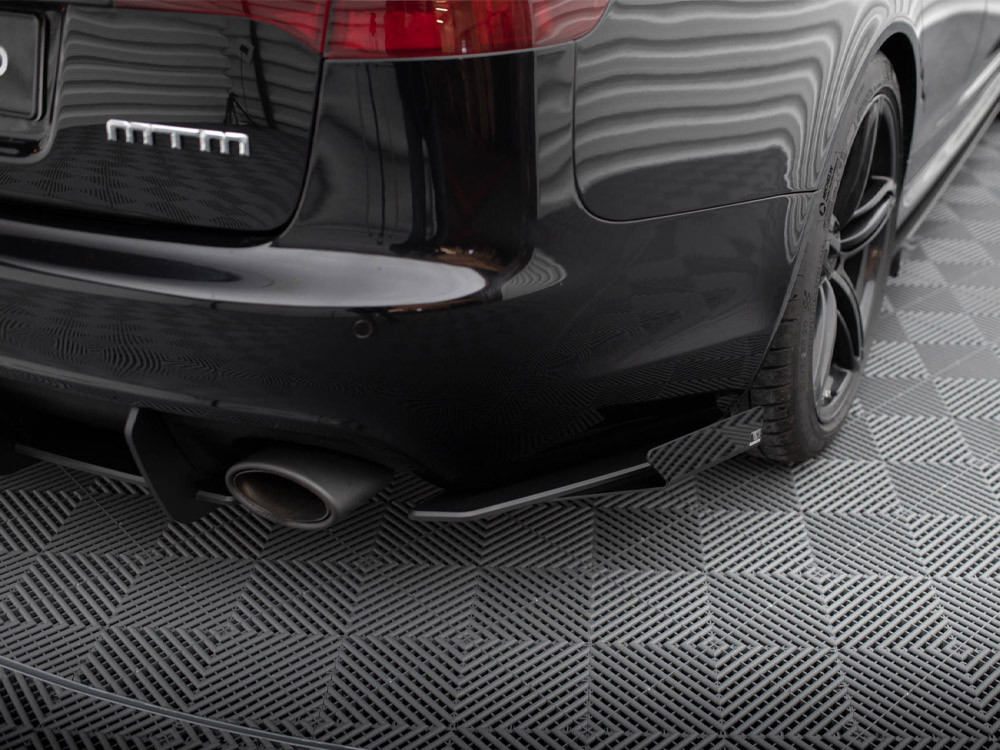 Maxton Street Pro Rear Side Splitters + Flaps Audi RS6 Avant C6