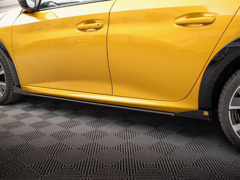 Maxton Street PRO Side Skirts Diffusers + Flaps Peugeot 208 GT Mk2