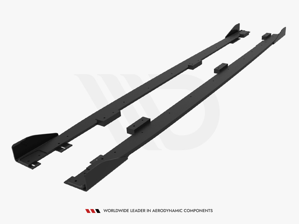 Maxton Street PRO Side Skirts Diffusers + Flaps Peugeot 208 GT Mk2