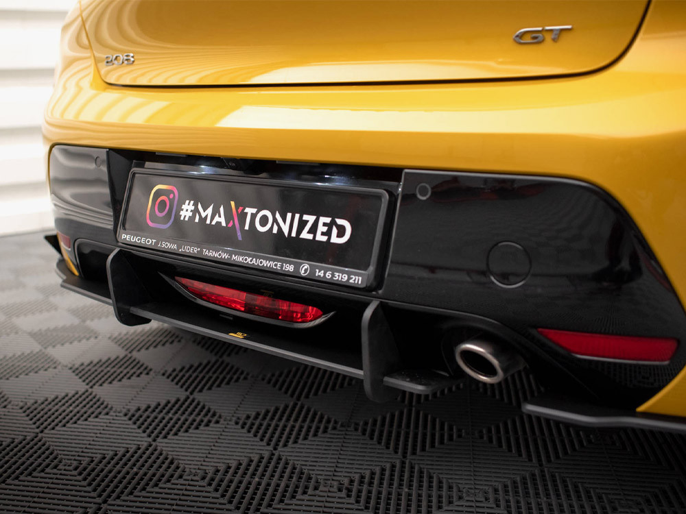 Maxton Street PRO Rear Valance + Flaps Peugeot 208 GT Mk2