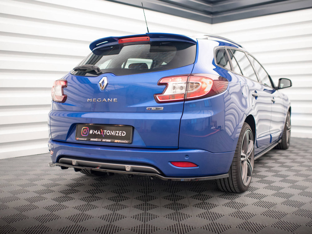 Maxton Rear Splitter (Vertical Bars) Renault Megane GT Line Grandtour Mk3 Facelift