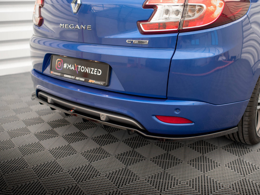 Maxton Rear Splitter (Vertical Bars) Renault Megane GT Line Grandtour Mk3 Facelift